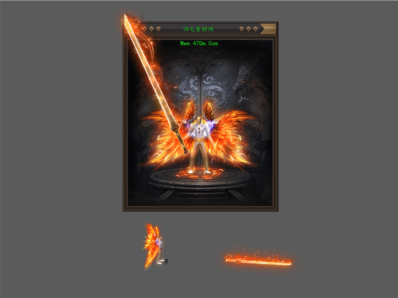 TZ2408004-精美白色西装衣服武器素材-1